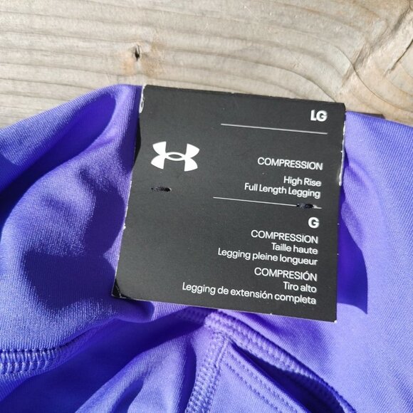 Under Armour Compression High Rise full length legging Women's Size Large BNWT - Picture 6 of 9